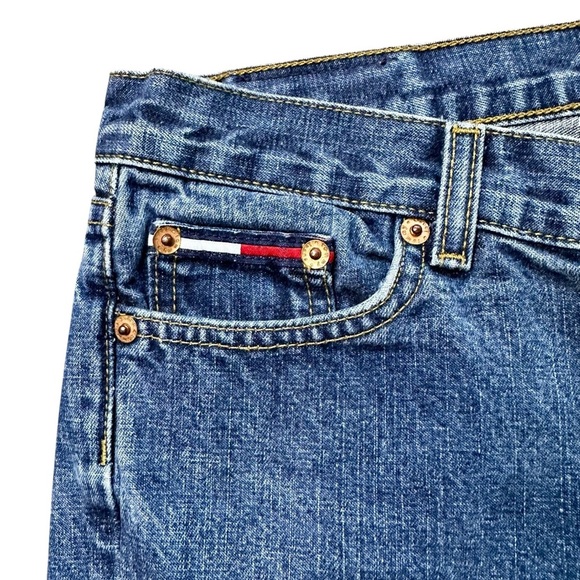Vintage Tommy Hilfiger Jeans Y2K Straight Leg Denim Women’s 9/33 Made in Mexico - Picture 4 of 10